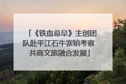 《铁血幕阜》主创团队赴平江石牛寨镇考察 共商文旅融合发展