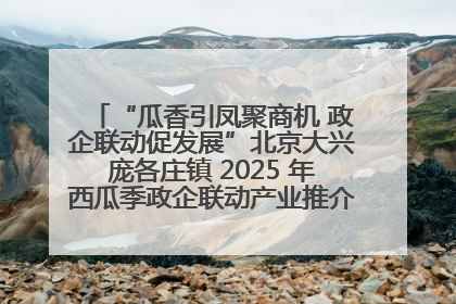 “瓜香引凤聚商机 政企联动促发展”北京大兴庞各庄镇 2025 年西瓜季政企联动产业推介活动圆满举行
