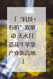 “科技+有机”双驱动 天水打造花牛苹果产业新高地
