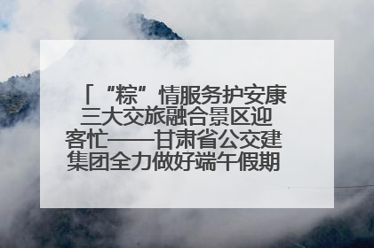“粽”情服务护安康 三大交旅融合景区迎客忙——甘肃省公交建集团全力做好端午假期景区运营工作