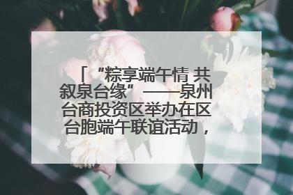 “粽享端午情 共叙泉台缘”——泉州台商投资区举办在区台胞端午联谊活动，共话同源深情