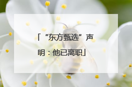 “东方甄选”声明：他已离职