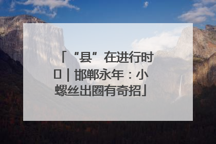 “县”在进行时⑬｜邯郸永年：小螺丝出圈有奇招