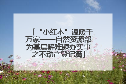 “小红本”温暖千万家——自然资源部为基层解难题办实事之不动产登记篇