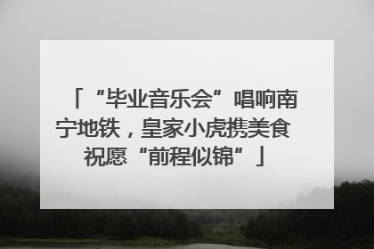 “毕业音乐会”唱响南宁地铁，皇家小虎携美食祝愿“前程似锦”