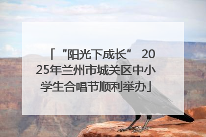 “阳光下成长” 2025年兰州市城关区中小学生合唱节顺利举办