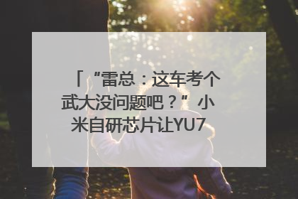 “雷总：这车考个武大没问题吧？”小米自研芯片让YU7会学习｜汽车科技