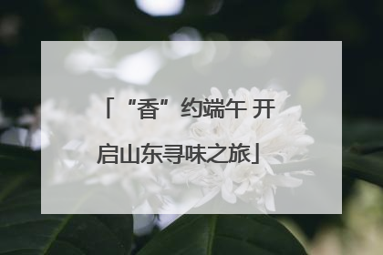 “香”约端午 开启山东寻味之旅