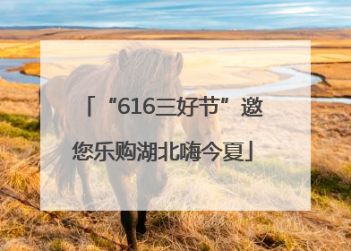 “616三好节”邀您乐购湖北嗨今夏