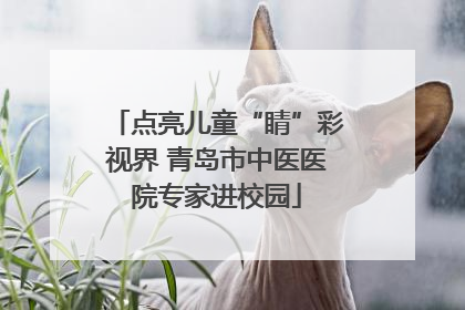 点亮儿童“睛”彩视界 青岛市中医医院专家进校园