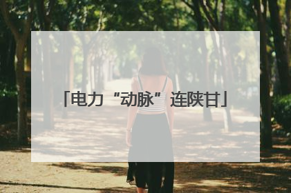 电力“动脉”连陕甘
