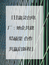 甘肃灵台电厂：地企共建结硕果 合作共赢启新程