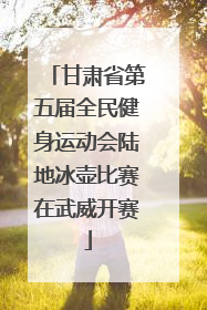 甘肃省第五届全民健身运动会陆地冰壶比赛在武威开赛