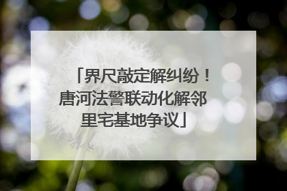 界尺敲定解纠纷！唐河法警联动化解邻里宅基地争议