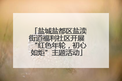 盐城盐都区盐渎街道福利社区开展“红色年轮，初心如炬”主题活动