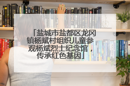 盐城市盐都区龙冈镇杨斌村组织儿童参观杨斌烈士纪念馆，传承红色基因