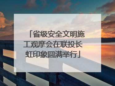 省级安全文明施工观摩会在联投长虹印象圆满举行