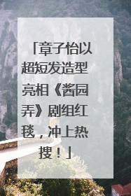 章子怡以超短发造型亮相《酱园弄》剧组红毯，冲上热搜！