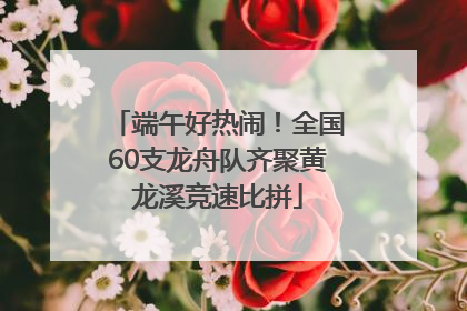 端午好热闹！全国60支龙舟队齐聚黄龙溪竞速比拼