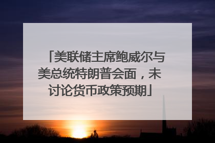 美联储主席鲍威尔与美总统特朗普会面，未讨论货币政策预期