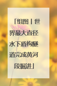 组图丨世界最大直径水下盾构隧道完成黄河段掘进