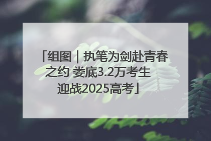 组图｜执笔为剑赴青春之约 娄底3.2万考生迎战2025高考