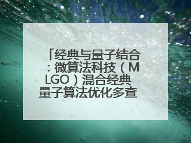 经典与量子结合：微算法科技（MLGO）混合经典量子算法优化多查询问题