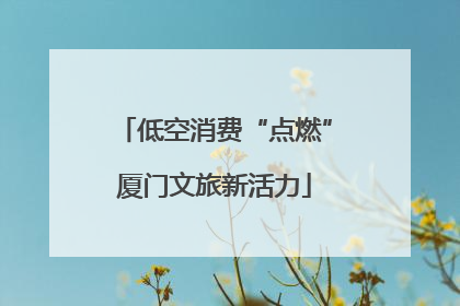 低空消费“点燃”厦门文旅新活力