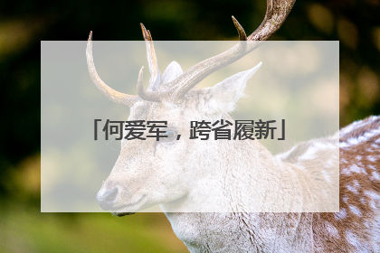 何爱军，跨省履新
