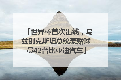 世界杯首次出线，乌兹别克斯坦总统豪赠球员42台比亚迪汽车