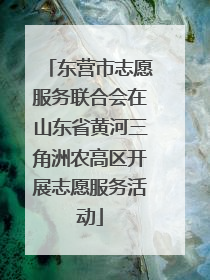 东营市志愿服务联合会在山东省黄河三角洲农高区开展志愿服务活动