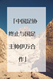 中国足协终止与国足主帅伊万合作