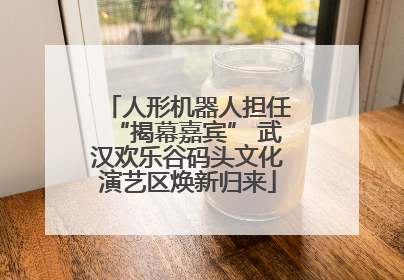 人形机器人担任“揭幕嘉宾” 武汉欢乐谷码头文化演艺区焕新归来