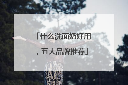 什么洗面奶好用，五大品牌推荐
