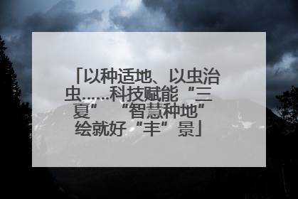 以种适地、以虫治虫……科技赋能“三夏” “智慧种地”绘就好“丰”景