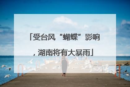 受台风“蝴蝶”影响，湖南将有大暴雨