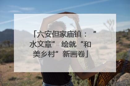 六安但家庙镇：“水文章” 绘就“和美乡村”新画卷