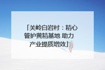 关岭白岩村：精心管护黄精基地 助力产业提质增效