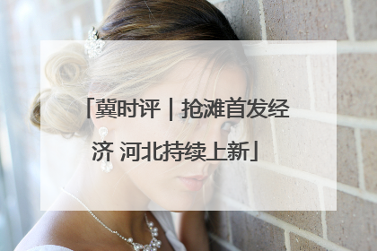 冀时评｜抢滩首发经济 河北持续上新