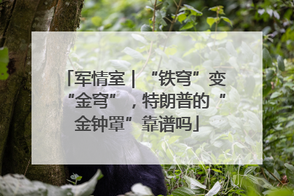 军情室｜“铁穹”变“金穹”，特朗普的“金钟罩”靠谱吗