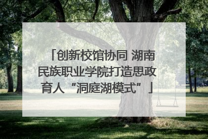 创新校馆协同 湖南民族职业学院打造思政育人“洞庭湖模式”