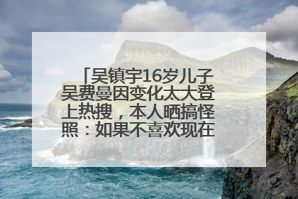 吴镇宇16岁儿子吴费曼因变化太大登上热搜，本人晒搞怪照：如果不喜欢现在的我可以离开