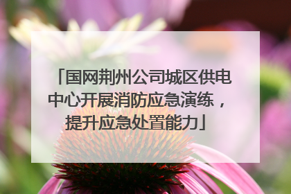 国网荆州公司城区供电中心开展消防应急演练，提升应急处置能力