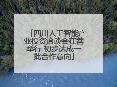 四川人工智能产业投资洽谈会在蓉举行 初步达成一批合作意向