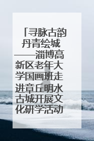 寻脉古韵 丹青绘城——淄博高新区老年大学国画班走进章丘明水古城开展文化研学活动