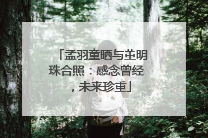 孟羽童晒与董明珠合照：感念曾经，未来珍重