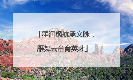 墨润枫航承文脉，雁舞云章育英才