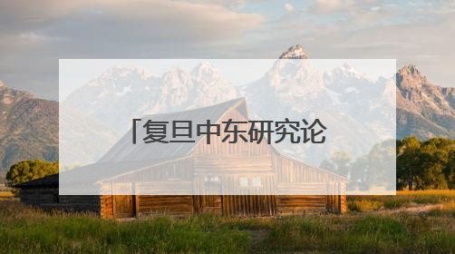 复旦中东研究论坛共话中东治理新方向，探讨地区现代化道路