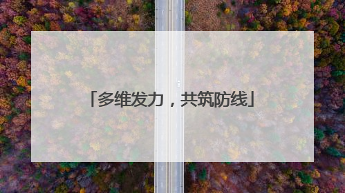 多维发力，共筑防线