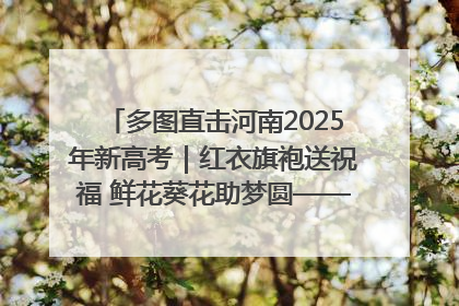 多图直击河南2025年新高考｜红衣旗袍送祝福 鲜花葵花助梦圆——尉氏县高考暖心送考